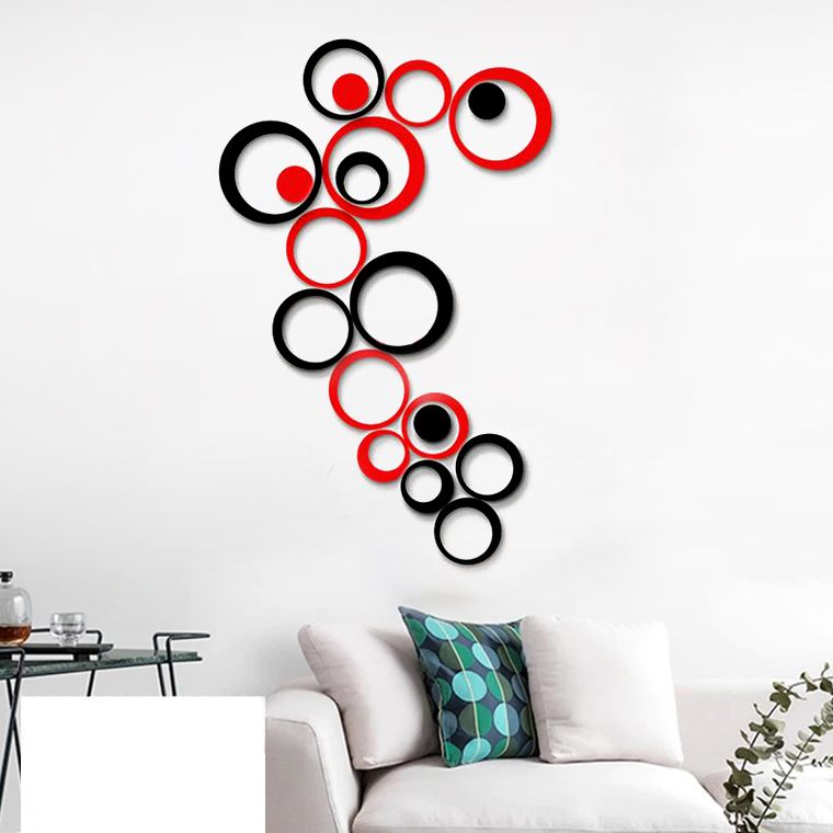 20pc 3D Indoor Home/Office Studio Decor Circles Wall Sticker
